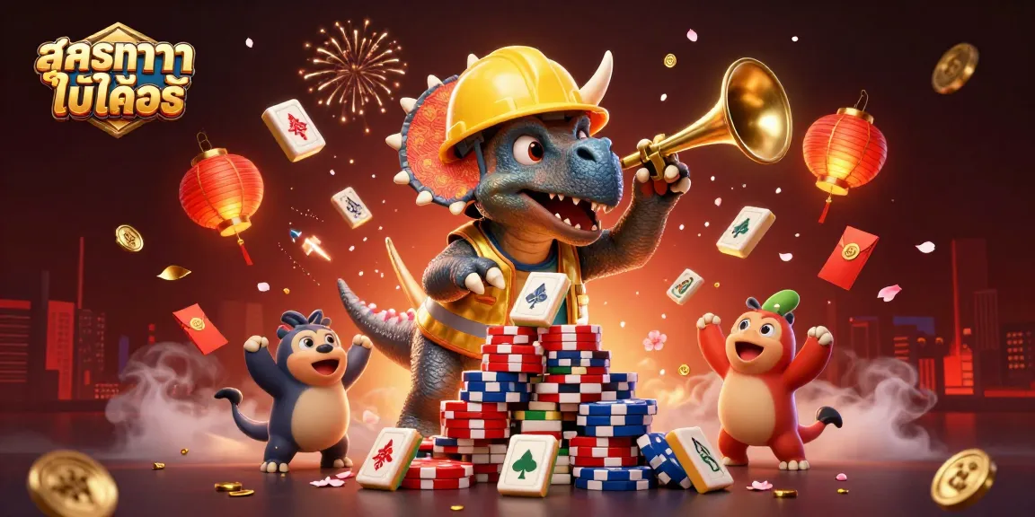Engage in exhilarating gaming moments with สูตรบาคาร่าใช้ได้จริง while celebrating with vibrant 3D characters and casino elements.