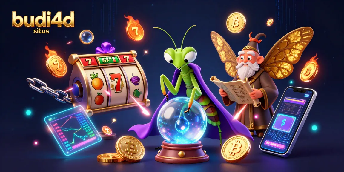 Engage in top-tier spinning and winning action on budi4d situs with colorful slot elements and animated characters.