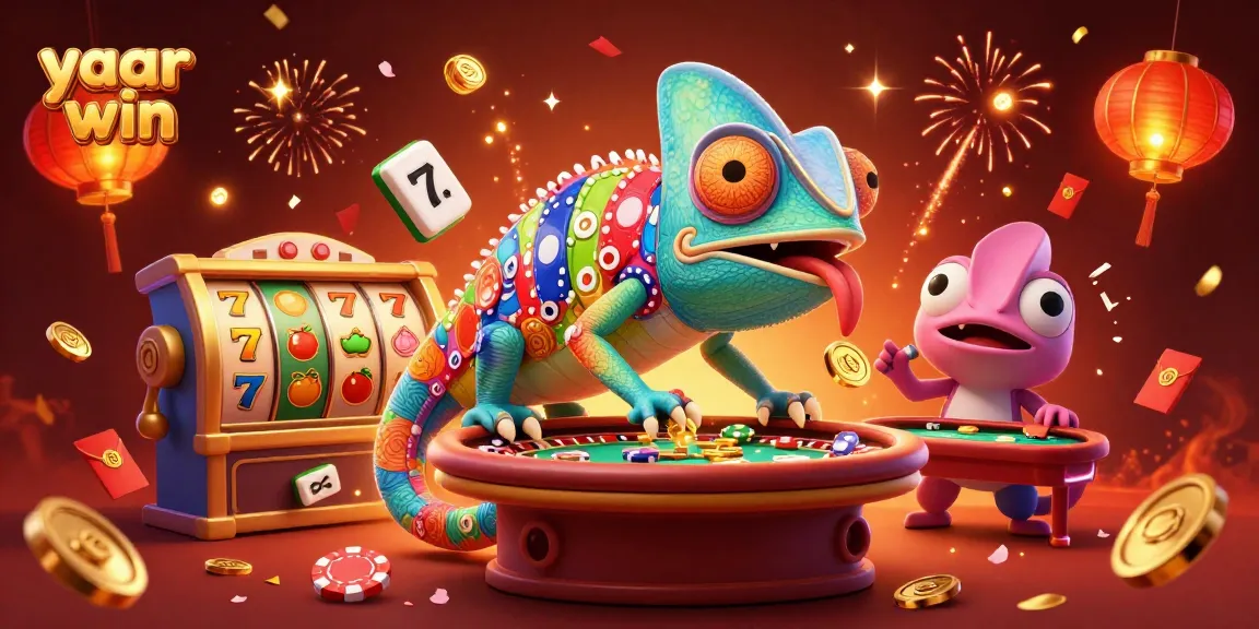 Experience the vibrant world of yaar win with dynamic casino characters amidst golden treasures.