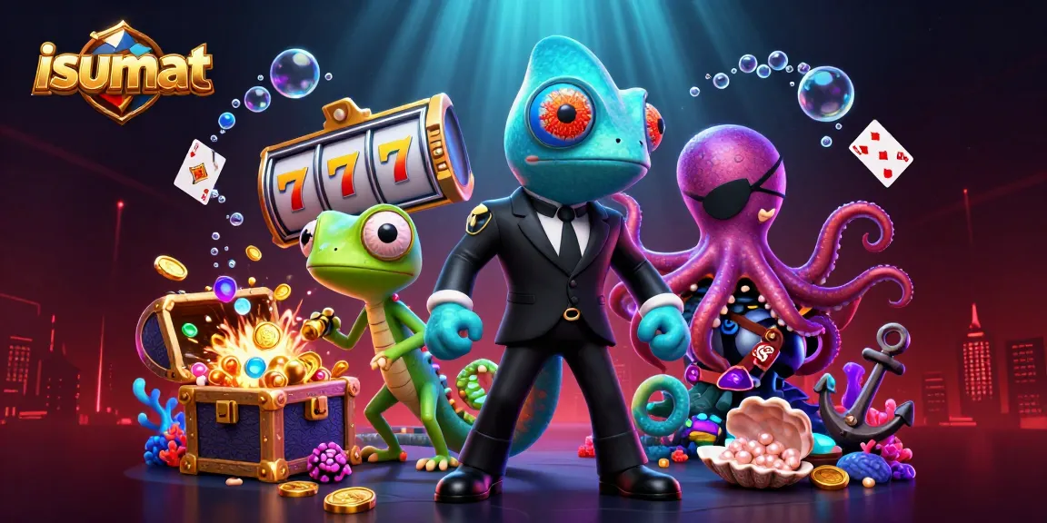 Experience the thrill of isumat with dynamic casino elements alongside vibrant characters.