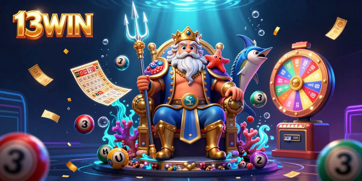 Win prizes while exploring the vibrant undersea kingdom of 13WIN's online casino.