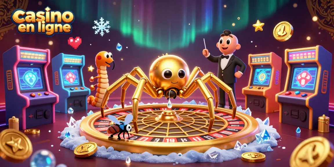 Jeux captivants de casino en ligne avec des araignées et des croupiers aux mille pattes.