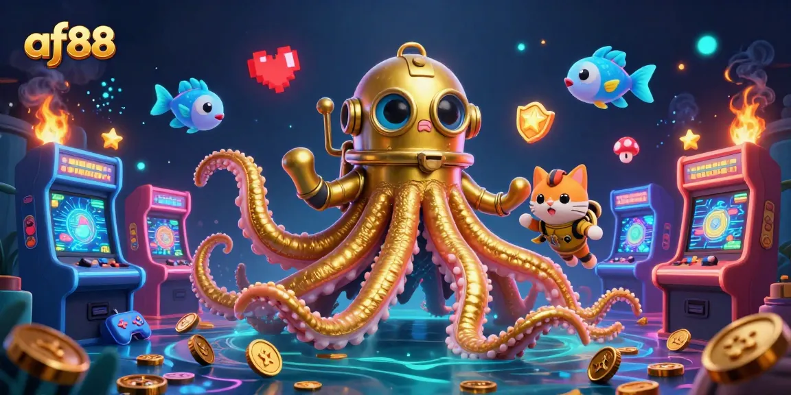 Experience thrilling gameplay at af88 with vibrant casino elements and a fantastical ocean scene.