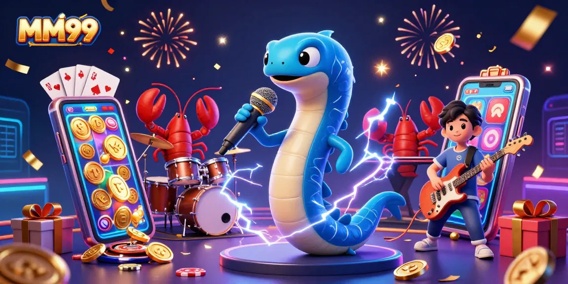 Experience MM99's thrilling underwater casino with vibrant characters and festive gaming elements.
