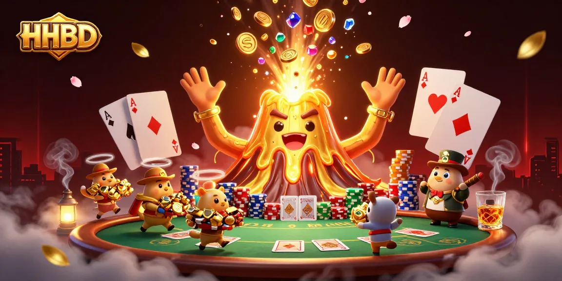 Experience thrilling wins with HHBD in a vibrant casino scene, rich with action and energy.