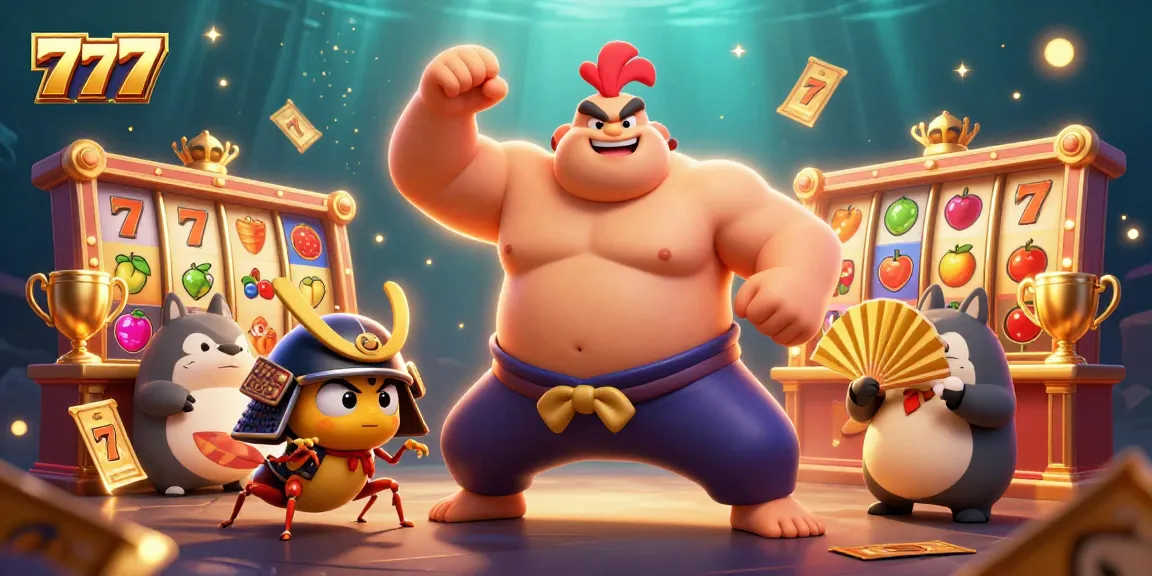 Experience thrilling jackpots and excitement at 777 with dynamic slot reels and vibrant character action.