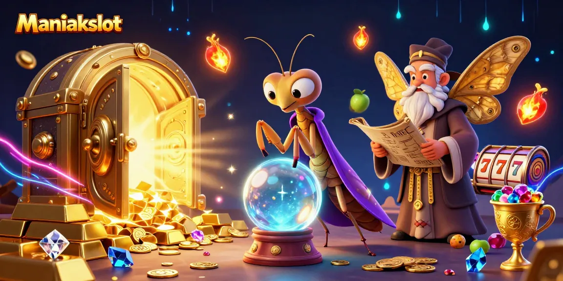 Experience the thrill of winning with Maniakslot in this vibrant casino scene!